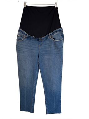 Abercrombie and Fitch The 90s Straight Maternity Jeans Blue Size 34/18 Long